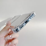 Custodia per telefono in TPU antiurto a specchio, For Samsung Galaxy Z Flip4