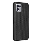 Custodia per telefono in pelle magnetica con trama in fibra di carbonio, For Tone E22, For vivo S12 5G / V23 5G, For Redmi Note 11T Pro / Note 11T Pro+ 5G, For Motorola Moto G42