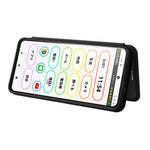 Custodia per telefono in pelle magnetica con trama in fibra di carbonio, For Tone E22, For vivo S12 5G / V23 5G, For Redmi Note 11T Pro / Note 11T Pro+ 5G, For Motorola Moto G42