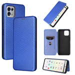 Custodia per telefono in pelle magnetica con trama in fibra di carbonio, For Tone E22, For vivo S12 5G / V23 5G, For Redmi Note 11T Pro / Note 11T Pro+ 5G, For Motorola Moto G42