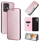 Custodia per telefono in pelle magnetica con trama in fibra di carbonio, For Tone E22, For vivo S12 5G / V23 5G, For Redmi Note 11T Pro / Note 11T Pro+ 5G, For Motorola Moto G42