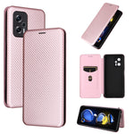 Custodia per telefono in pelle magnetica con trama in fibra di carbonio, For Tone E22, For vivo S12 5G / V23 5G, For Redmi Note 11T Pro / Note 11T Pro+ 5G, For Motorola Moto G42