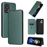 Custodia per telefono in pelle magnetica con trama in fibra di carbonio, For Tone E22, For vivo S12 5G / V23 5G, For Redmi Note 11T Pro / Note 11T Pro+ 5G, For Motorola Moto G42