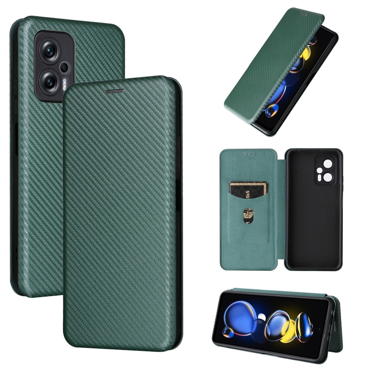 Custodia per telefono in pelle magnetica con trama in fibra di carbonio, For Tone E22, For vivo S12 5G / V23 5G, For Redmi Note 11T Pro / Note 11T Pro+ 5G, For Motorola Moto G42
