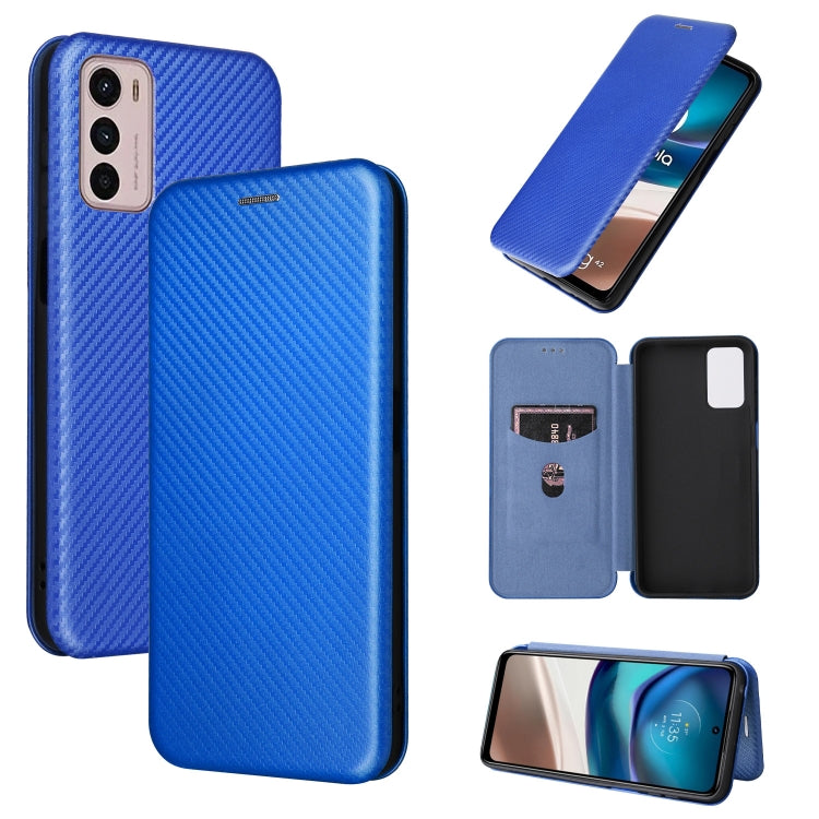 Custodia per telefono in pelle magnetica con trama in fibra di carbonio, For Tone E22, For vivo S12 5G / V23 5G, For Redmi Note 11T Pro / Note 11T Pro+ 5G, For Motorola Moto G42