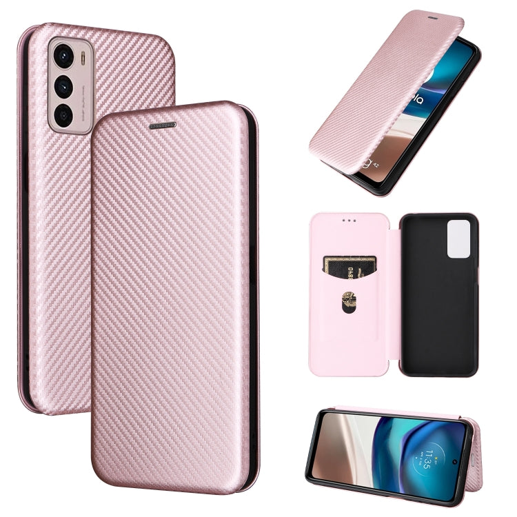 Custodia per telefono in pelle magnetica con trama in fibra di carbonio, For Tone E22, For vivo S12 5G / V23 5G, For Redmi Note 11T Pro / Note 11T Pro+ 5G, For Motorola Moto G42