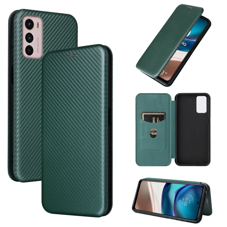Custodia per telefono in pelle magnetica con trama in fibra di carbonio, For Tone E22, For vivo S12 5G / V23 5G, For Redmi Note 11T Pro / Note 11T Pro+ 5G, For Motorola Moto G42