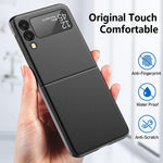 Custodia per telefono pieghevole ultrasottile spruzzata d'olio, For Samsung Galaxy Z Flip4
