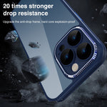 Custodia antiurto in metallo + acrilico + TPU, For iPhone 14, For iPhone 14 Plus, For iPhone 14 Pro, For iPhone 14 Pro Max