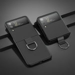 Custodia per telefono PC Feel Ring spruzzata d'olio, For Samsung Galaxy Z Flip4