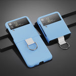 Custodia per telefono PC Feel Ring spruzzata d'olio, For Samsung Galaxy Z Flip4