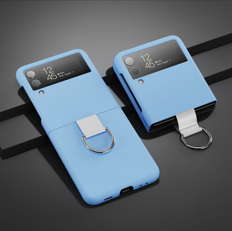 Custodia per telefono PC Feel Ring spruzzata d'olio, For Samsung Galaxy Z Flip4