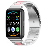 Per Huawei Watch Fit 2 cinturino in acciaio inossidabile con tre sfere in metallo