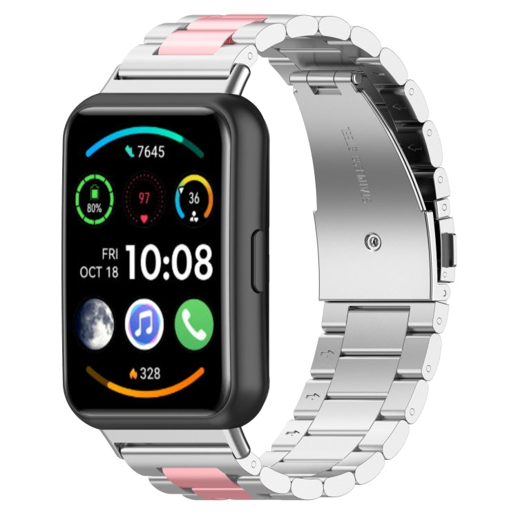 Per Huawei Watch Fit 2 cinturino in acciaio inossidabile con tre sfere in metallo