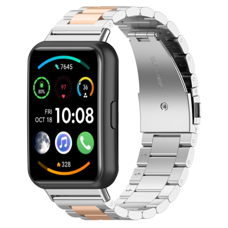 Per Huawei Watch Fit 2 cinturino in acciaio inossidabile con tre sfere in metallo