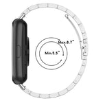 Per Huawei Watch Fit 2 cinturino in acciaio inossidabile con tre sfere in metallo