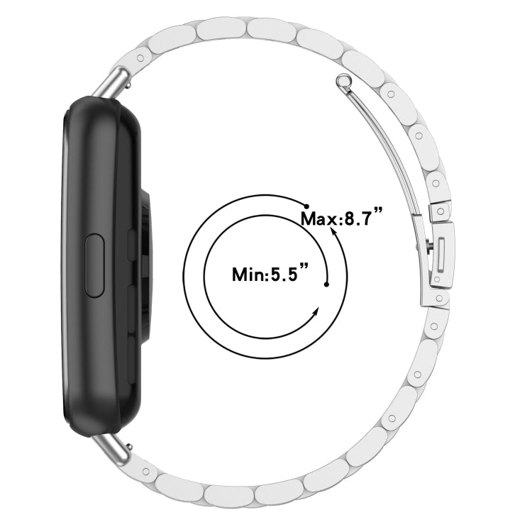 Per Huawei Watch Fit 2 cinturino in acciaio inossidabile con tre sfere in metallo