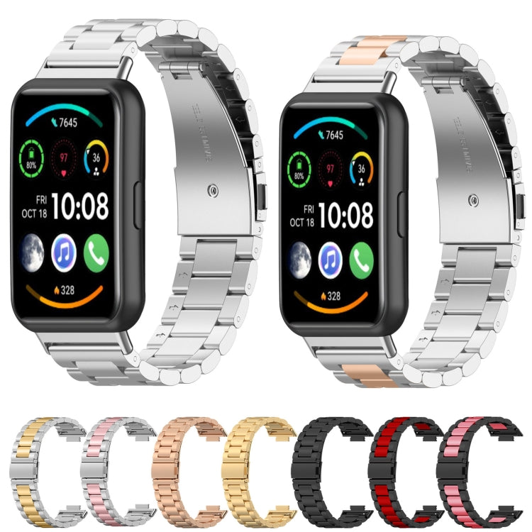 Per Huawei Watch Fit 2 cinturino in acciaio inossidabile con tre sfere in metallo