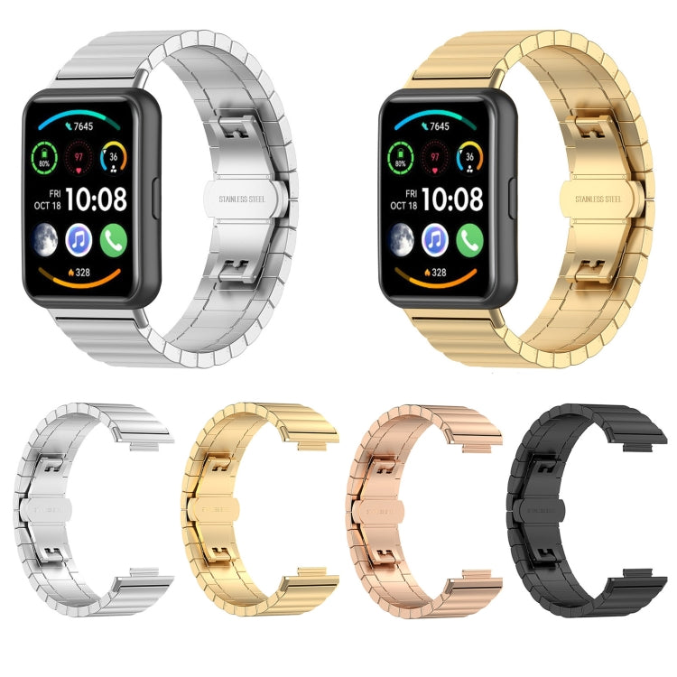 Per Huawei Watch Fit 2 cinturino in acciaio inossidabile con perlina in metallo