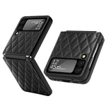 Custodia per telefono con cerniera a reticolo diamantato, For Samsung Galaxy Z Flip4