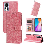Custodia per telefono in pelle di girasole goffrata, For Infinix Hot 11s NFC, For Infinix Hot 11, For Infinix Hot 11s, For Infinix Hot 12i