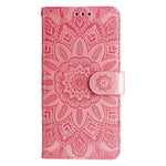 Custodia per telefono in pelle di girasole goffrata, For Infinix Hot 11s NFC, For Infinix Hot 11, For Infinix Hot 11s, For Infinix Hot 12i