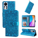 Custodia per telefono in pelle di girasole goffrata, For Infinix Hot 11s NFC, For Infinix Hot 11, For Infinix Hot 11s, For Infinix Hot 12i