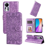 Custodia per telefono in pelle di girasole goffrata, For Infinix Hot 11s NFC, For Infinix Hot 11, For Infinix Hot 11s, For Infinix Hot 12i