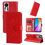 Custodia per telefono in pelle di girasole goffrata, For Infinix Hot 11s NFC, For Infinix Hot 11, For Infinix Hot 11s, For Infinix Hot 12i
