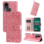 Custodia per telefono in pelle di girasole goffrata, For Infinix Hot 11s NFC, For Infinix Hot 11, For Infinix Hot 11s, For Infinix Hot 12i