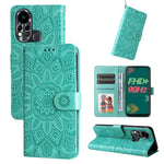 Custodia per telefono in pelle di girasole goffrata, For Infinix Hot 11s NFC, For Infinix Hot 11, For Infinix Hot 11s, For Infinix Hot 12i