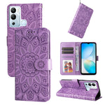 Custodia per telefono in pelle di girasole goffrata, For Infinix Hot 11s NFC, For Infinix Hot 11, For Infinix Hot 11s, For Infinix Hot 12i