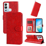 Custodia per telefono in pelle di girasole goffrata, For Infinix Hot 11s NFC, For Infinix Hot 11, For Infinix Hot 11s, For Infinix Hot 12i