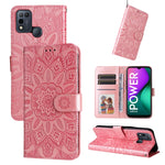 Custodia per telefono in pelle di girasole goffrata, For Infinix Smart 5