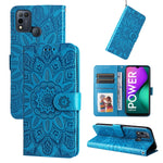 Custodia per telefono in pelle di girasole goffrata, For Infinix Smart 5