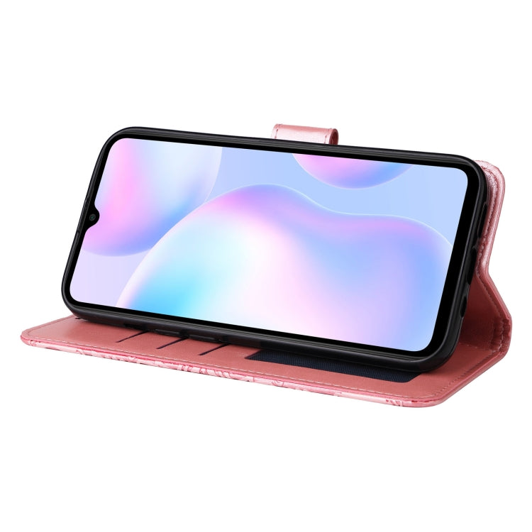 Custodia per telefono in pelle di girasole goffrata, For Xiaomi Redmi 9A, For Xiaomi Redmi 9C / 10A, For Xiaomi Redmi 10C 4G, For Xiaomi Redmi K40 / K40 Pro / Xiaomi Poco F1