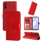 Custodia per telefono in pelle di girasole goffrata, For Xiaomi Redmi 9A, For Xiaomi Redmi 9C / 10A, For Xiaomi Redmi 10C 4G, For Xiaomi Redmi K40 / K40 Pro / Xiaomi Poco F1