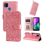 Custodia per telefono in pelle di girasole goffrata, For Xiaomi Redmi 9A, For Xiaomi Redmi 9C / 10A, For Xiaomi Redmi 10C 4G, For Xiaomi Redmi K40 / K40 Pro / Xiaomi Poco F1