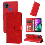 Custodia per telefono in pelle di girasole goffrata, For Xiaomi Redmi 9A, For Xiaomi Redmi 9C / 10A, For Xiaomi Redmi 10C 4G, For Xiaomi Redmi K40 / K40 Pro / Xiaomi Poco F1