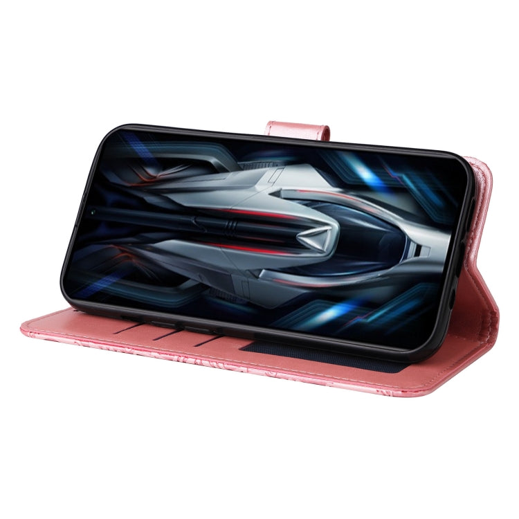 Custodia per telefono in pelle di girasole goffrata, For Xiaomi Redmi K50 Gaming 5G, For Xiaomi Redmi Note 10 Pro 5G, For Xiaomi Redmi Note 9 4G Foreign Version / 10X 4G, For Xiaomi Redmi Note 9S