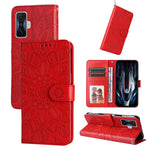 Custodia per telefono in pelle di girasole goffrata, For Xiaomi Redmi K50 Gaming 5G, For Xiaomi Redmi Note 10 Pro 5G, For Xiaomi Redmi Note 9 4G Foreign Version / 10X 4G, For Xiaomi Redmi Note 9S