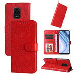 Custodia per telefono in pelle di girasole goffrata, For Xiaomi Redmi K50 Gaming 5G, For Xiaomi Redmi Note 10 Pro 5G, For Xiaomi Redmi Note 9 4G Foreign Version / 10X 4G, For Xiaomi Redmi Note 9S