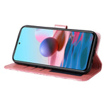 Custodia per telefono in pelle di girasole goffrata, For Xiaomi Redmi Note 10 4G / Note 10S 4G, For Xiaomi Redmi Note 10 5G, For Xiaomi Redmi Note 10 Pro / Note 10 Pro Max, For Xiaomi Redmi Note 11 5G  / Poco M4 Pro 5G