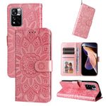 Custodia per telefono in pelle di girasole goffrata, For Xiaomi Redmi Note 11E, For Xiaomi Redmi Note 11 Pro 5G, For Xiaomi Redmi Note 11 Pro 4G Foreign Version / 5G, For Xiaomi Redmi Note 11S / Note 11 4G Foreign Version