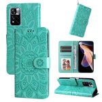 Custodia per telefono in pelle di girasole goffrata, For Xiaomi Redmi Note 11E, For Xiaomi Redmi Note 11 Pro 5G, For Xiaomi Redmi Note 11 Pro 4G Foreign Version / 5G, For Xiaomi Redmi Note 11S / Note 11 4G Foreign Version