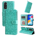 Custodia per telefono in pelle di girasole goffrata, For Xiaomi Redmi Note 11E, For Xiaomi Redmi Note 11 Pro 5G, For Xiaomi Redmi Note 11 Pro 4G Foreign Version / 5G, For Xiaomi Redmi Note 11S / Note 11 4G Foreign Version