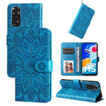 Custodia per telefono in pelle di girasole goffrata, For Xiaomi Redmi Note 11E, For Xiaomi Redmi Note 11 Pro 5G, For Xiaomi Redmi Note 11 Pro 4G Foreign Version / 5G, For Xiaomi Redmi Note 11S / Note 11 4G Foreign Version