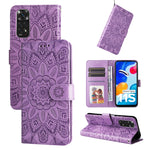 Custodia per telefono in pelle di girasole goffrata, For Xiaomi Redmi Note 11E, For Xiaomi Redmi Note 11 Pro 5G, For Xiaomi Redmi Note 11 Pro 4G Foreign Version / 5G, For Xiaomi Redmi Note 11S / Note 11 4G Foreign Version