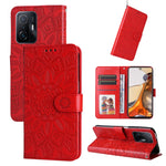 Custodia per telefono in pelle di girasole goffrata, For Xiaomi Poco M4 Pro 4G, For Xiaomi Poco X4 Pro 5G, For Xiaomi 11T / 11T Pro, For Xiaomi 12 Lite