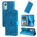 Custodia per telefono in pelle di girasole goffrata, For Xiaomi Poco M4 Pro 4G, For Xiaomi Poco X4 Pro 5G, For Xiaomi 11T / 11T Pro, For Xiaomi 12 Lite